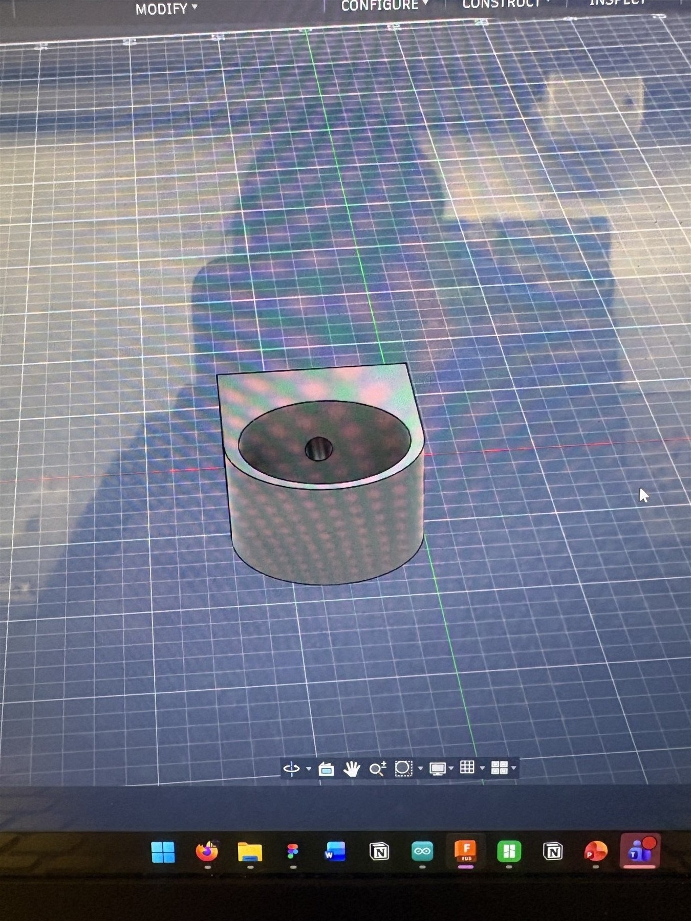Digital modell av en komponent for 3D-print
